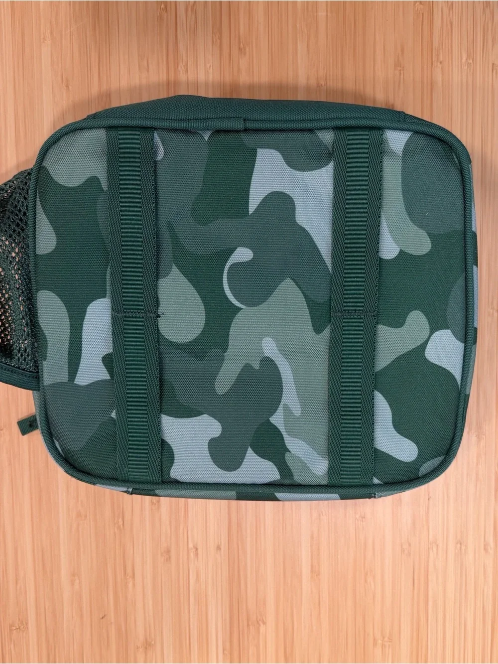 Pottery Barn Kids Camo Lunch Bag Hayden Embroidery Green Box 8.5